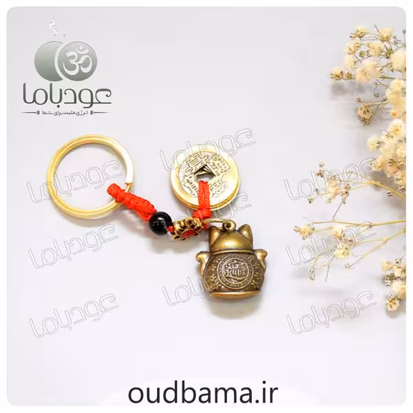 جاکلیدی سکه ایچینگ 5 تایی و گربه