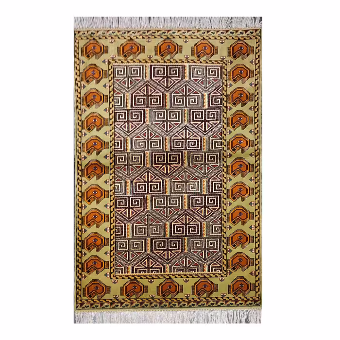 فرش دستبافت کد44  مدل 37899490 برند فرش رضا ترکمنی