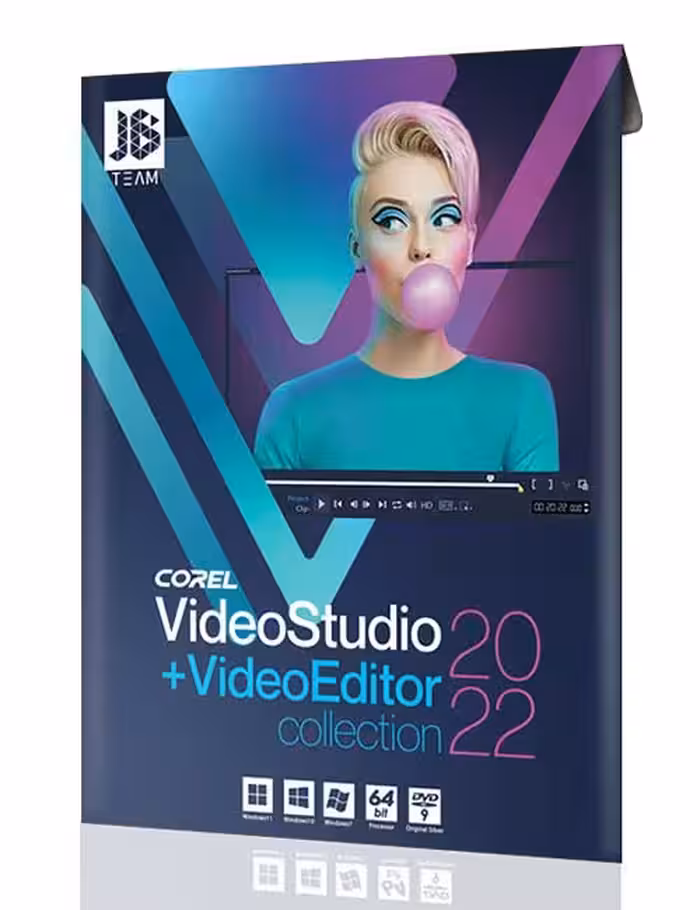 نرم افزار Corel Video Studio 2022 جی بی به همراه نرم افزارهای ویرایش فیلم