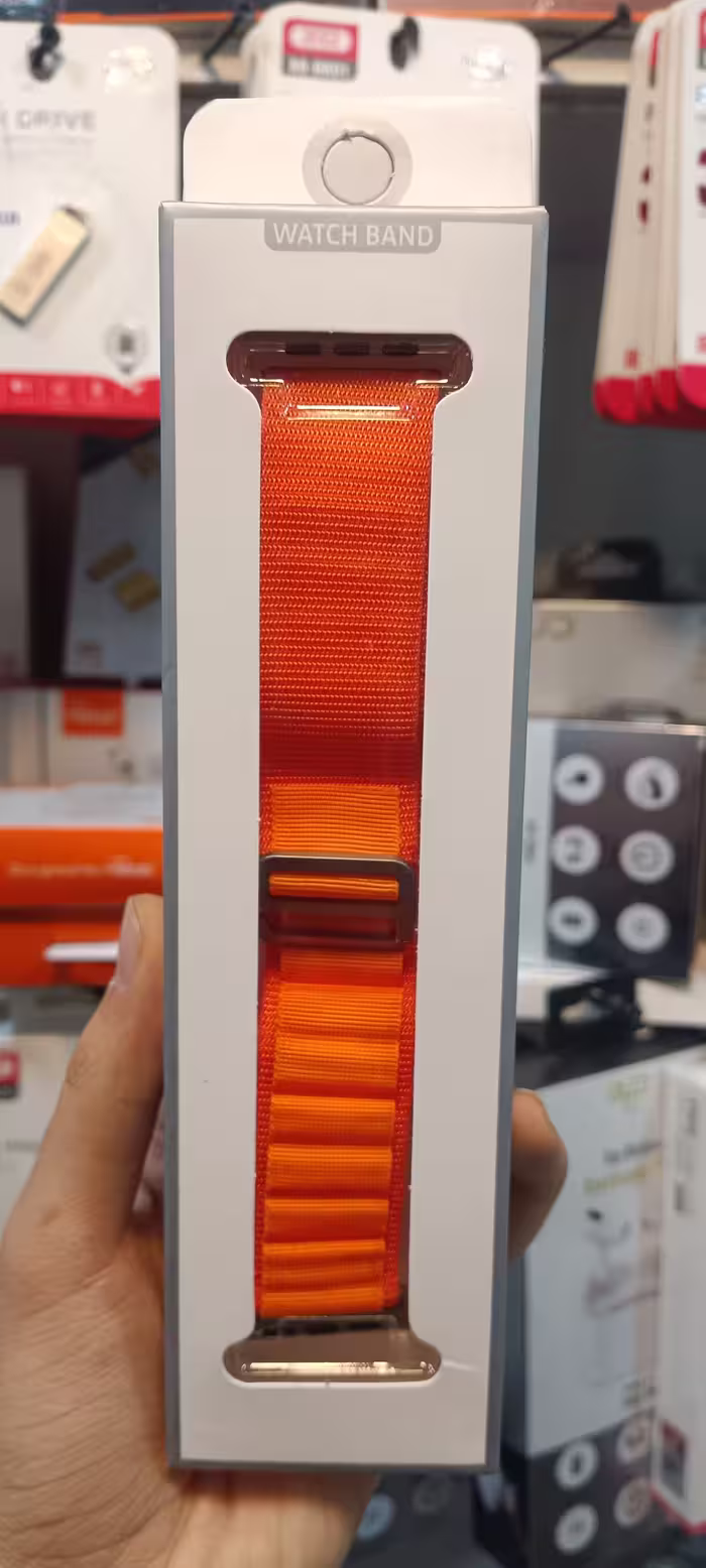 بند ساعت هوشمند بزرنتی در رنگ نارنجی در سایز های 42/44/45/49mm