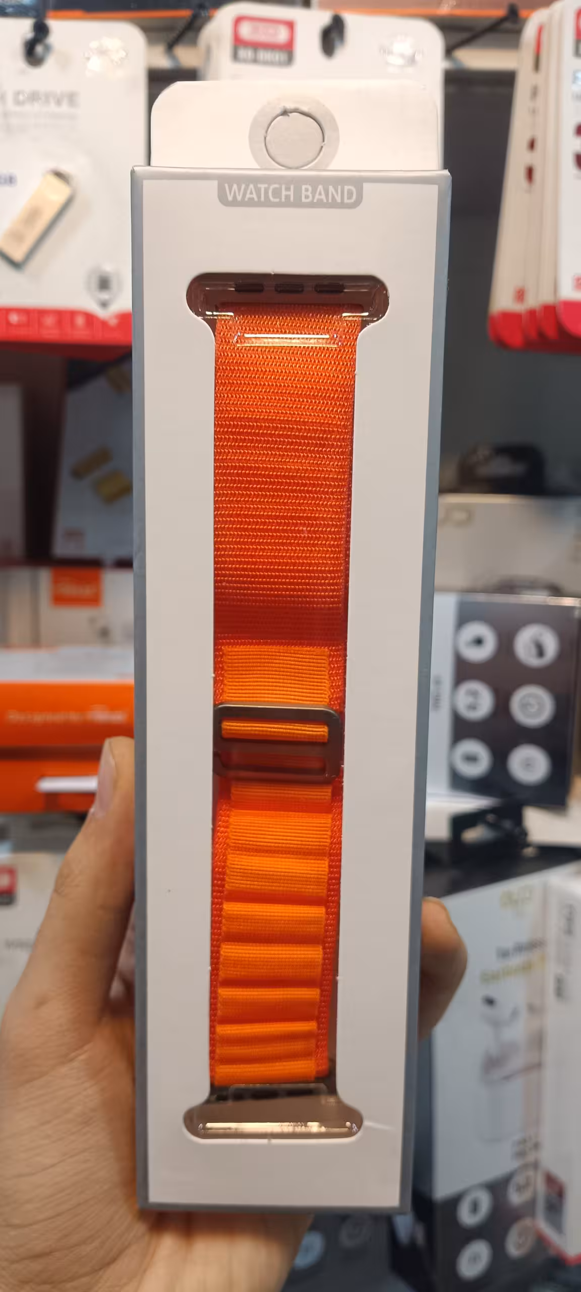 بند ساعت هوشمند بزرنتی در رنگ نارنجی در سایز های 42/44/45/49mm