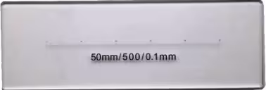خط کش شیشه ای کالیبره میکروسکوپ 0.1 میلی متر