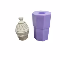 قالب سیلیکونی بانکه کاپ کیک قطر 9 ارتفاع با درب 15 سانت