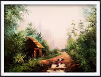 تابلو رنگ روغن منظره