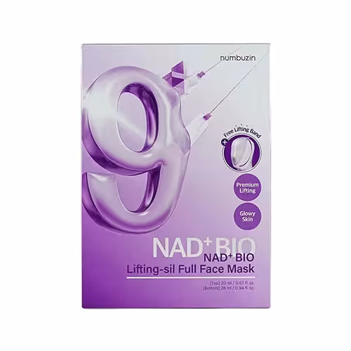 ماسک ورقه ای شماره 9 نامبوزین لیفتینگ و ضد چروک صورت و گردن 4 عددی numbuzin No.9 Sheet Mask