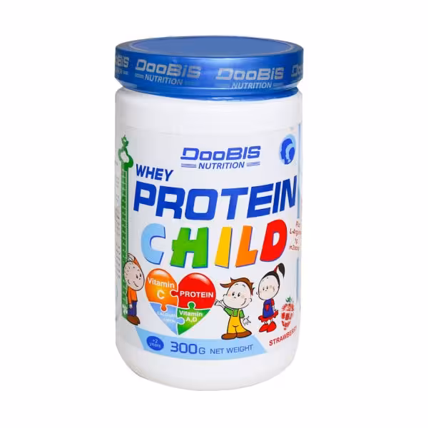پودر پروتئین وی کودکان دوبیس وزن 300 گرم