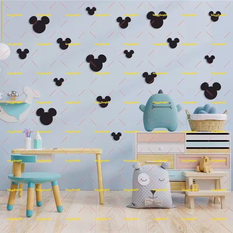 استیکر دیواری کودک مدل میکی موس کد B1009-تابلو سازی رضا(پس کرایه)