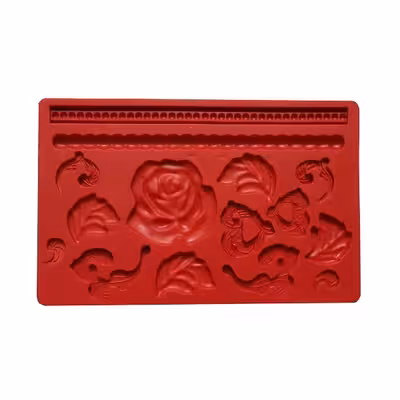 سیلیکون قالب گیری به گز مدل برگ و گل
