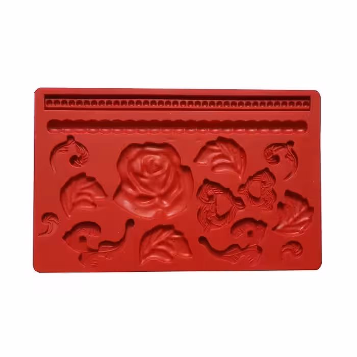 سیلیکون قالب گیری به گز مدل برگ و گل