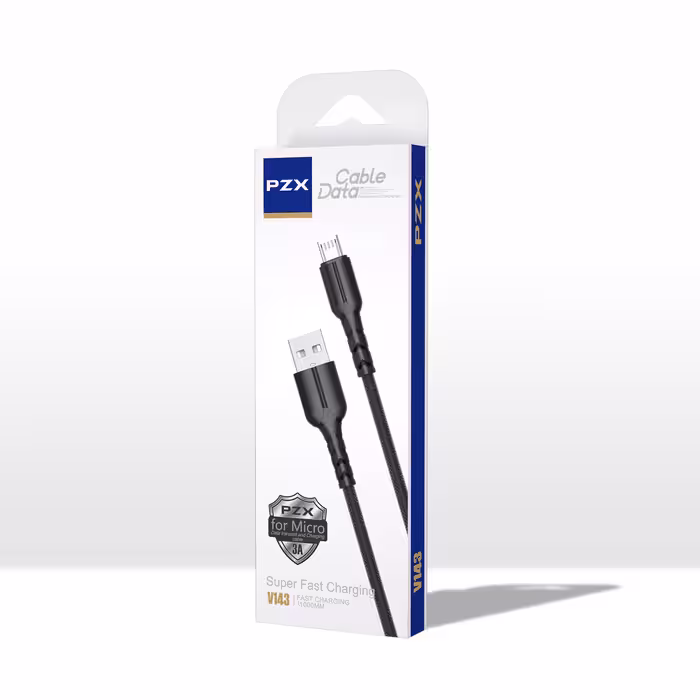 کابل تبدیل usb به micro usb پی زد ایکس مدل V143 طول 1 متر