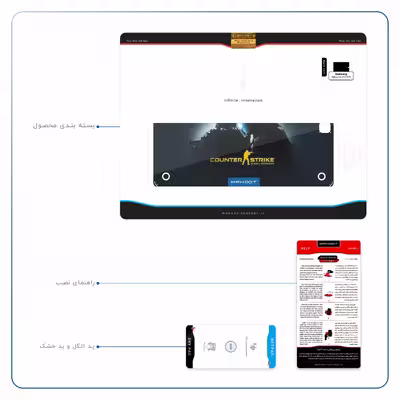 برچسب پوششی ماهوت مدل Counter-Strike مناسب برای تبلت سامسونگ Galaxy Tab A 9.7 2015 T555
