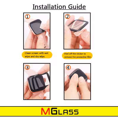 محافظ صفحه نمایش نانو ام گلس مدل NMG مناسب برای ساعت هوشمند کیو سی وای GTC بسته دو عددی