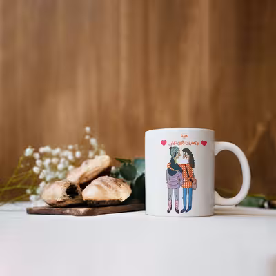 ماگ طرح بهترین رفیق مدل مبینا