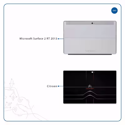 برچسب پوششی ماهوت مدل Citroen مناسب برای تبلت مایکروسافت Surface 2 RT 2013