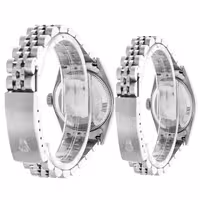 ست ساعت مچی عقربه ای زنانه و مردانه  مدل دیت جاست