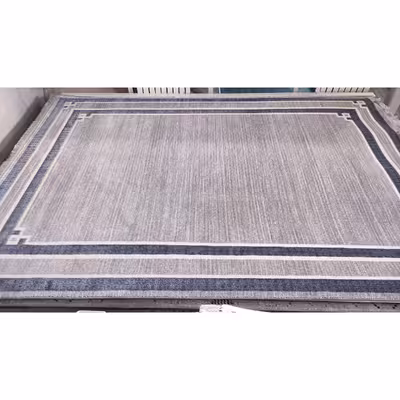 فرش ماشینی زمرد مشهد مدل NO009 زمینه طوسی