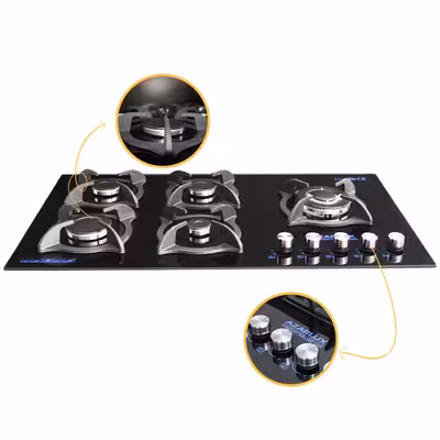 اجاق گاز صفحه ای آذرلوکس مدل G05NL-S4B