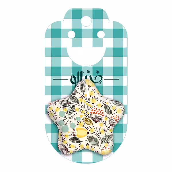 پیکسل خندالو طرح گل گلی مدل ستاره ای کد 2224