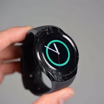 برچسب ماهوت طرح Graphite_Green_Marble مناسب برای ساعت هوشمند سامسونگ Galaxy Gear S2