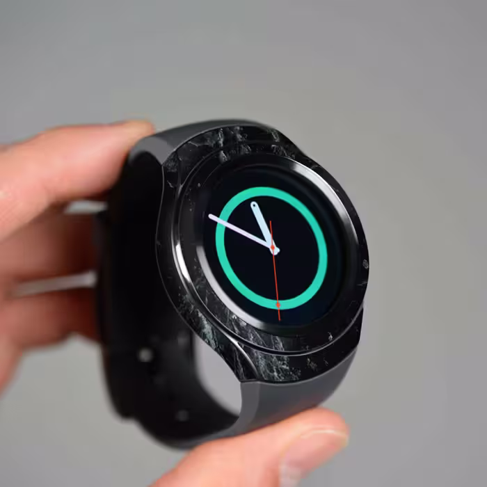 برچسب ماهوت طرح Graphite_Green_Marble مناسب برای ساعت هوشمند سامسونگ Galaxy Gear S2