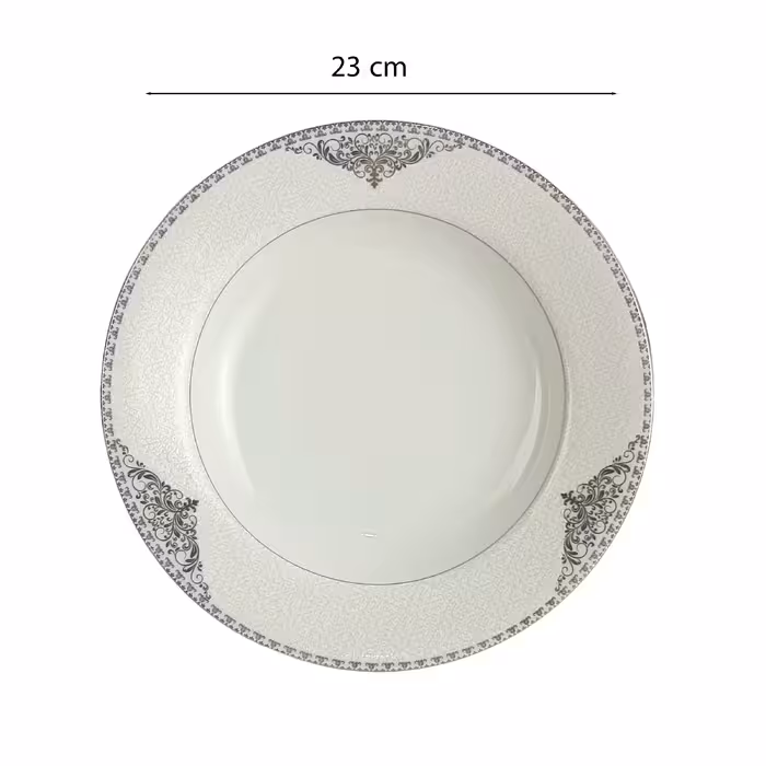 بشقاب خورش خوری پارس چینی کد 463 بسته 6 عددی