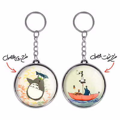 جاکلیدی خندالو طرح توتوروهای کوچک انیمه توتورو مدل دوطرفه کد 1281012814