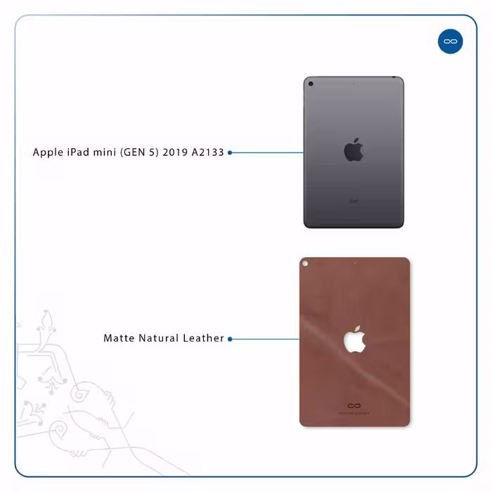 برچسب پوششی ماهوت مدل Matte_Natural_Leather مناسب برای تبلت اپل iPad mini (GEN 5) 2019 A2133