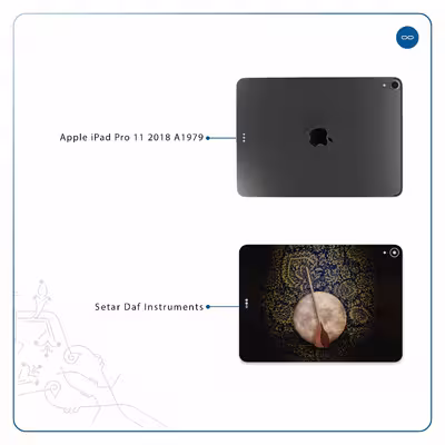 برچسب پوششی ماهوت مدل Setar-Daf-Instruments مناسب برای تبلت اپل iPad Pro 11 2018 A1979