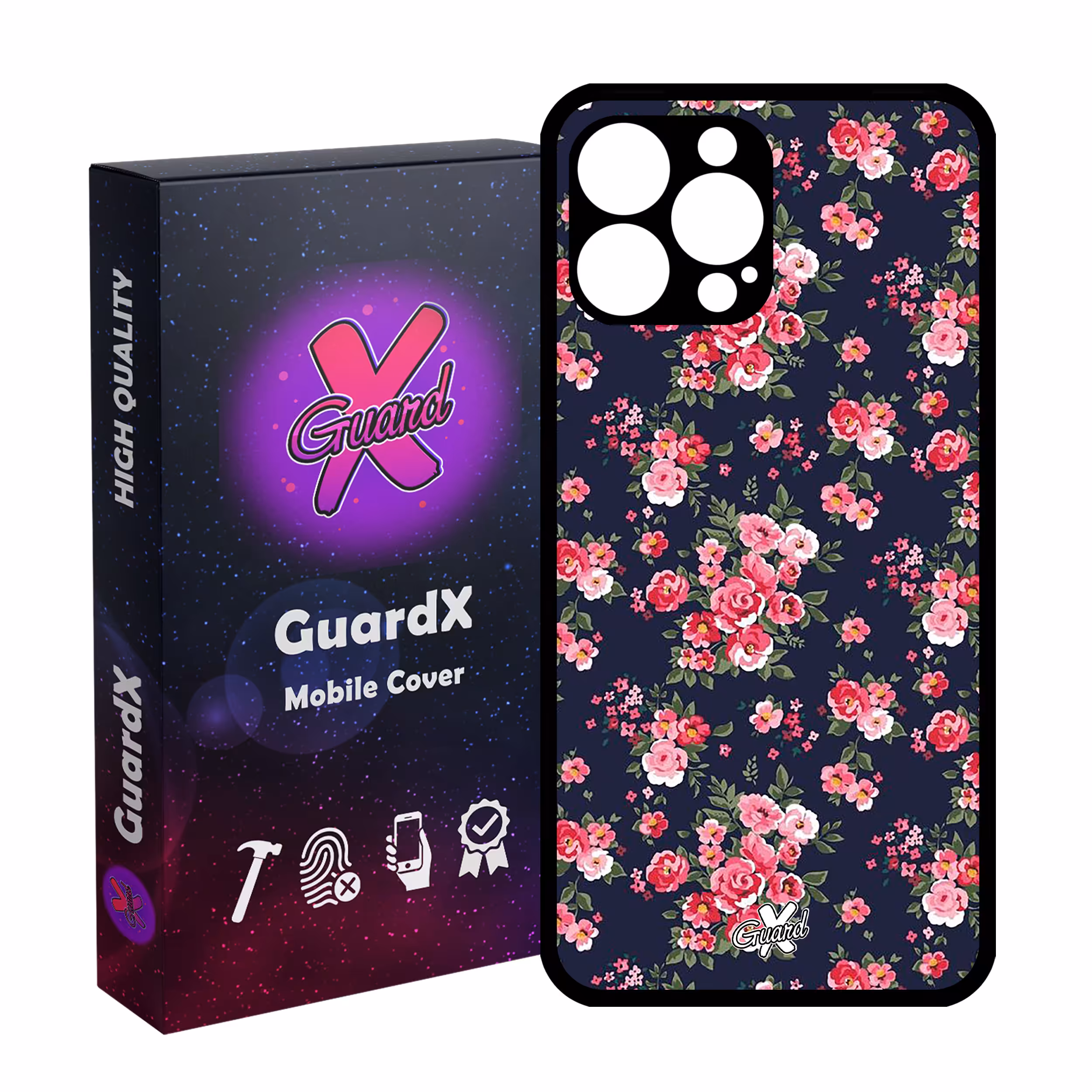 کاور گارد ایکس طرح Flower مدل Glass10130 مناسب برای گوشی موبایل اپل iPhone 13 Pro Max