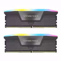 رم DDR5 دسکتاپ 64 گیگابایت 6600MHz CL32 کورسیر مدل VENGANCE RGB BLACK دو کاناله