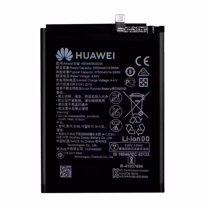 باتری موبایل هوآوی HUAWEI HONOR 8X مدل HB386590ECW ظرفیت 3750 میلی آمپر