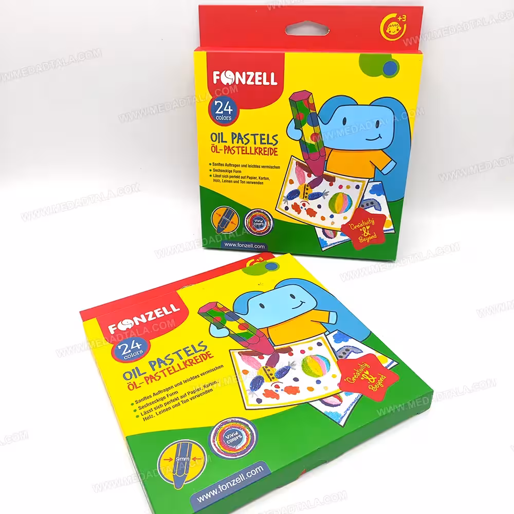 پاستل 24 رنگ مقوایی سری کودک فونزل FONZELL KIDS
