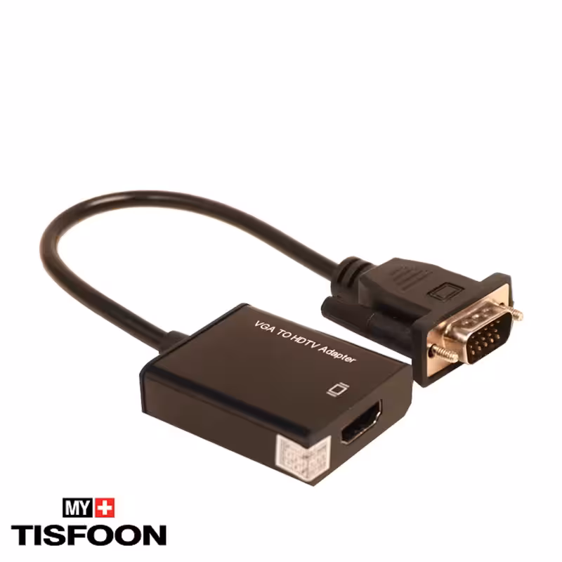 مبدل تصویر VGA به HDMI وی نت مدل V-COVGA2HD همراه کابل صدا