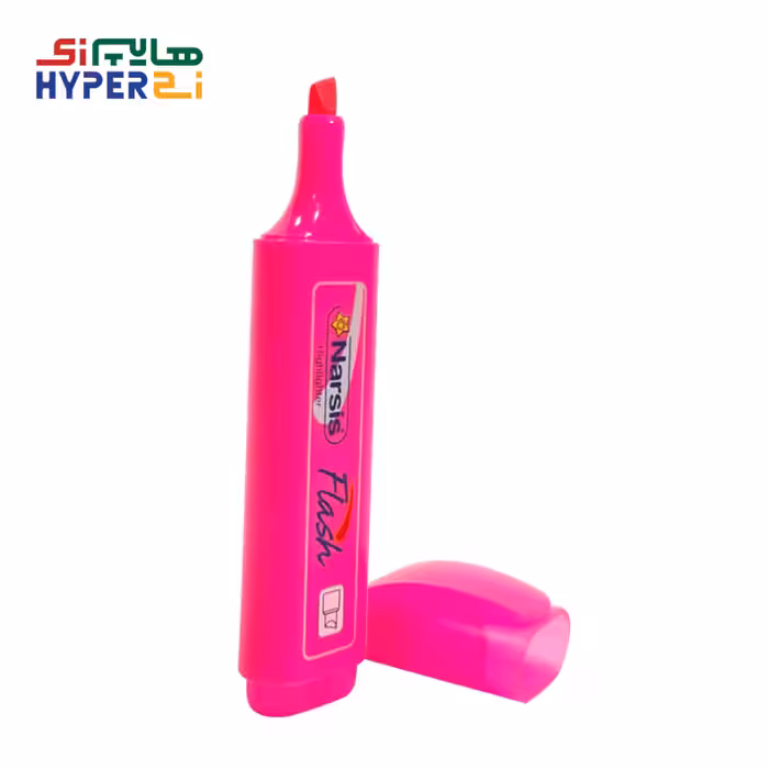 ماژیک هایلایت صورتی نارسیس مدل فلشNarsis