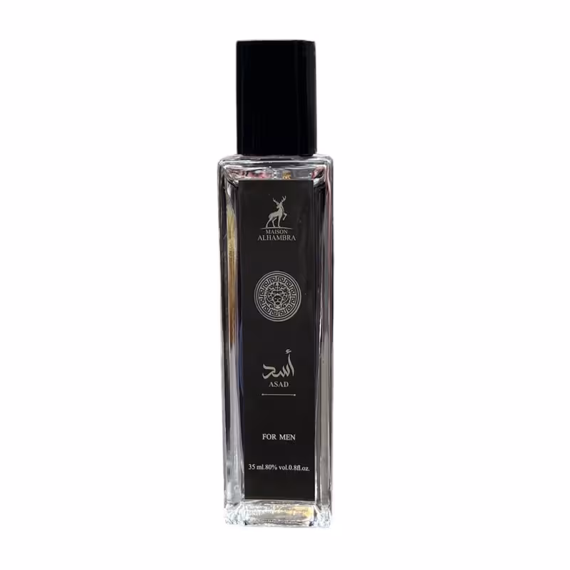 عطر جیبی مردانه الحمبرا مدل اَسَد حجم 35 میلی لیتر