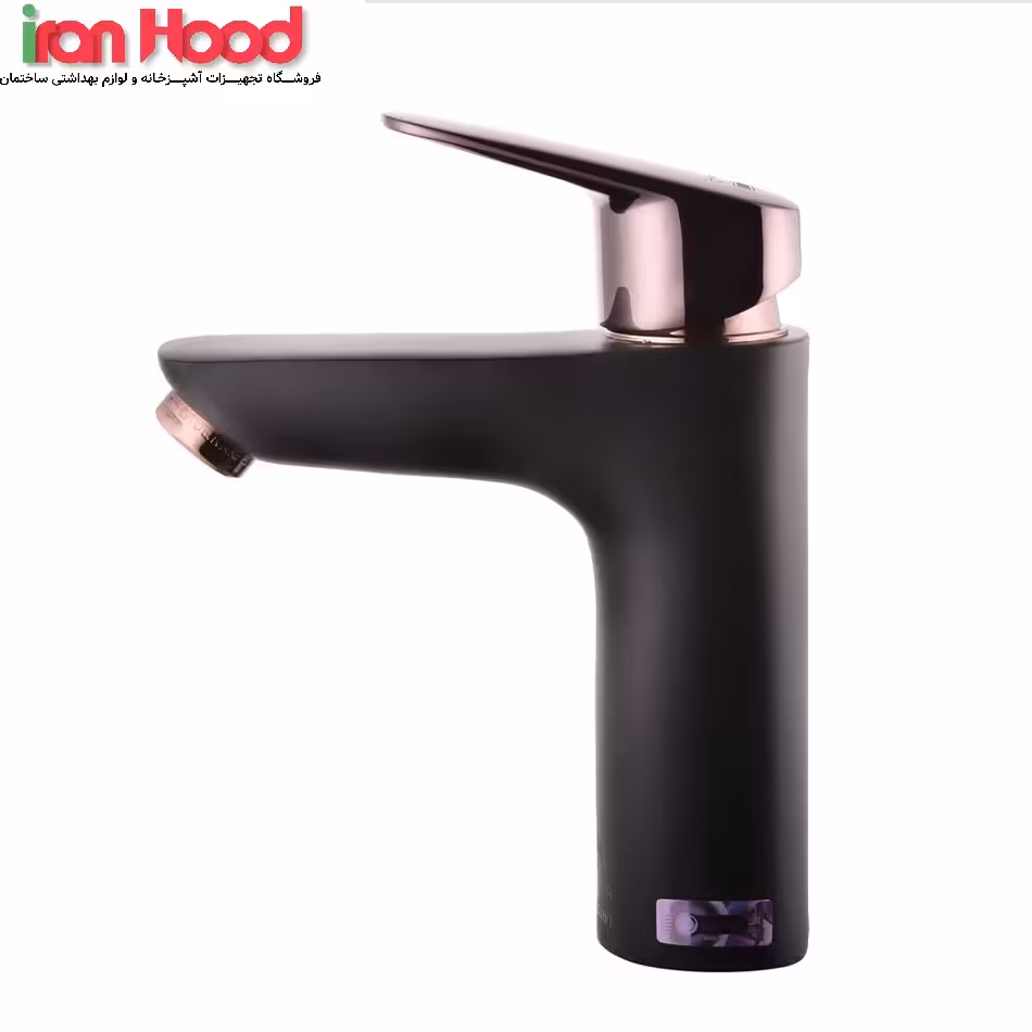 شیر روشویی درخشان مدل هانس بلک رز