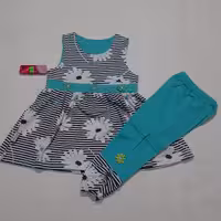 ست پیراهن وشلوارک استین حلقه