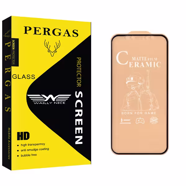 محافظ صفحه نمایش سرامیکی وایلی نایس مدل Pergas Glass مناسب برای گوشی موبایل اپل Iphone 12 mini