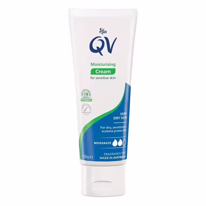 کرم مرطوب کننده کیو وی QV اصل برای پوست خشک و حساس