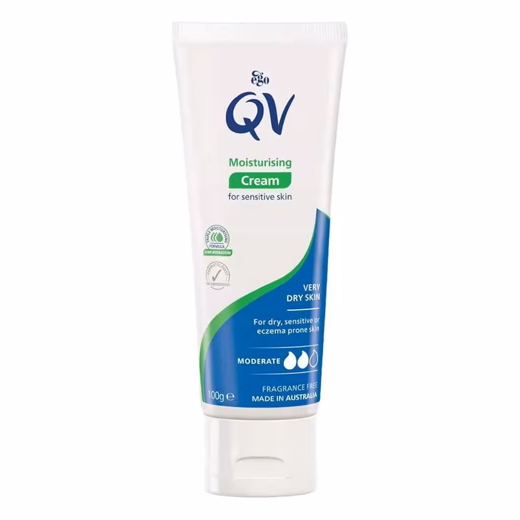 کرم مرطوب کننده کیو وی QV اصل برای پوست خشک و حساس
