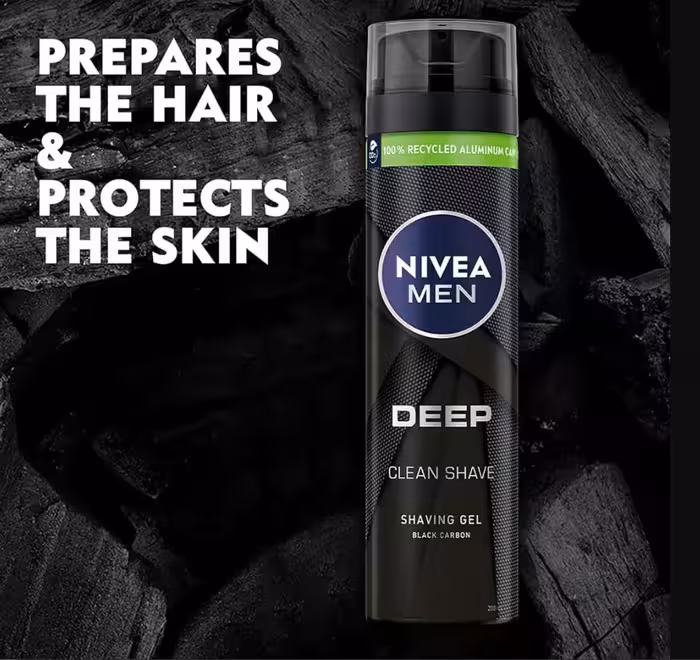 ژل اصلاح نیوآ مردانه مدل Deep Clean Shave حجم 200 میل