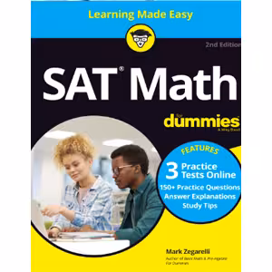 کتاب SAT MATH FOR DUMMIES اثر MARK ZEGARELLI