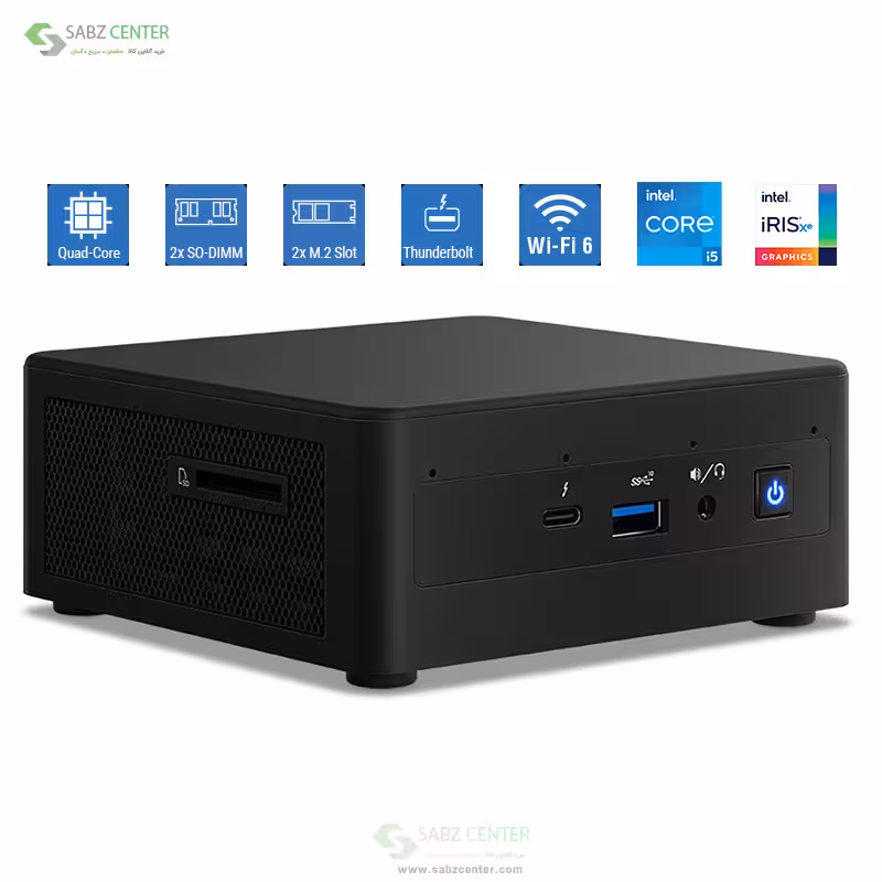 کامپیوتر کوچک اینتل NUC11PAHi5 16GB 250GB 1TB SSD