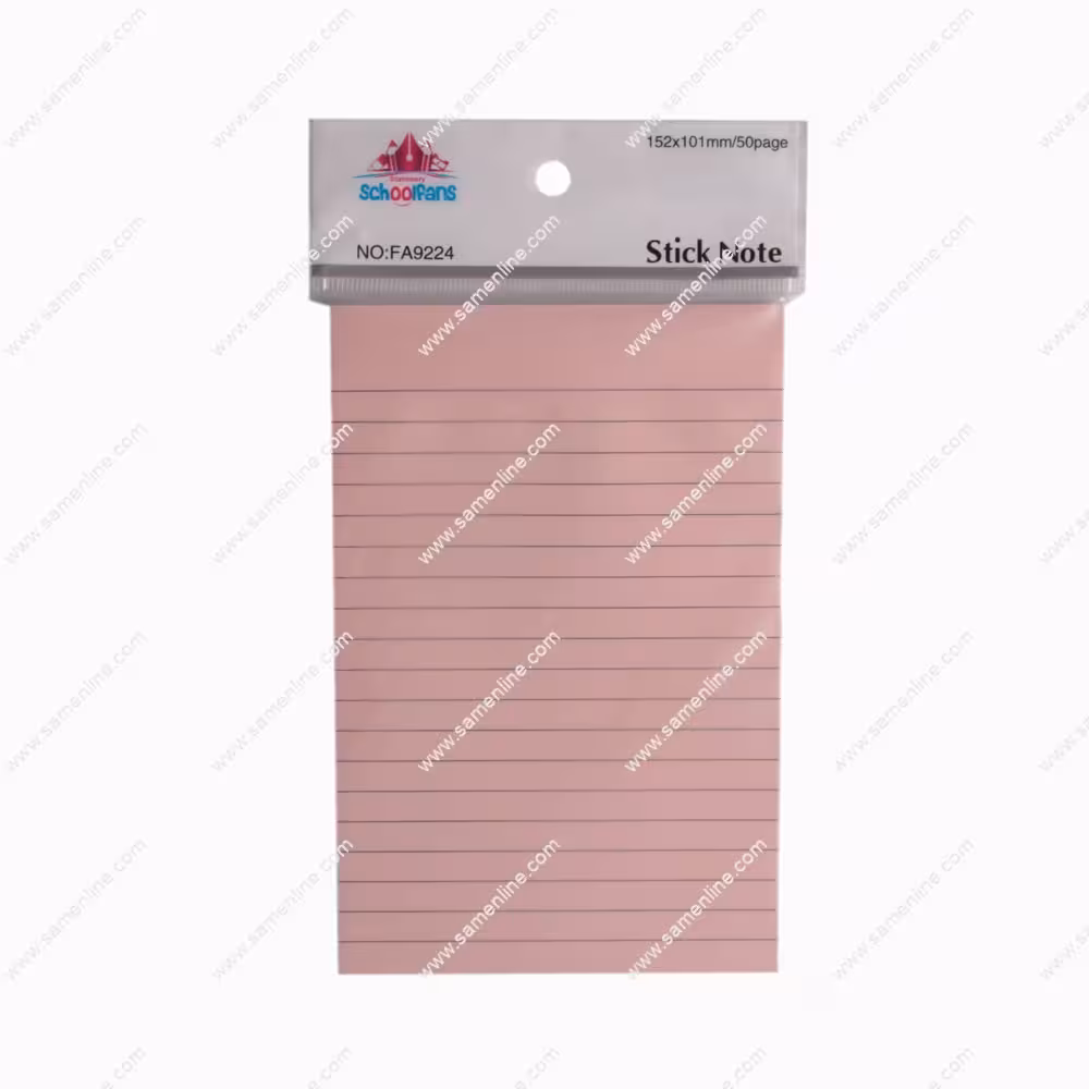 کاغذ یادداشت چسب دار ( استیک نوت ) اسکول فنس کد FA9224