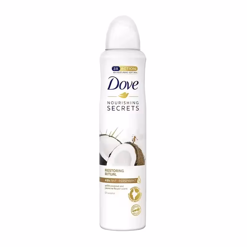 اسپری ضدتعریق داو زنانه رایحه نارگیل