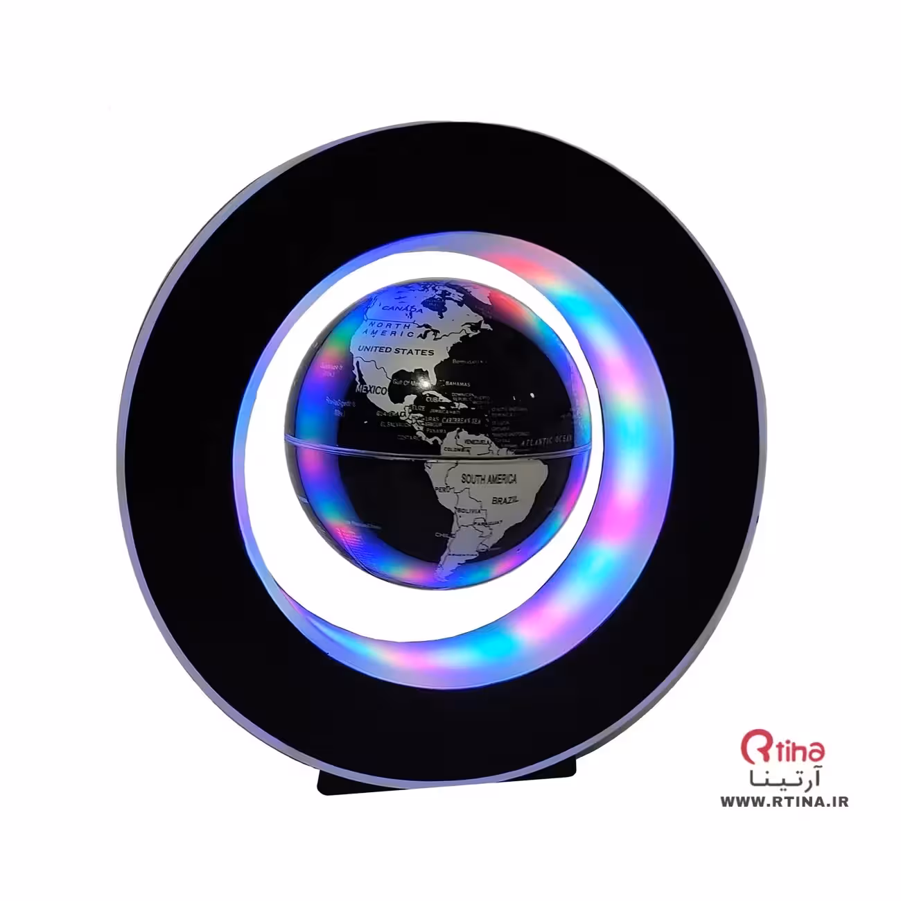 دکوری کره زمین معلق  چراغ دار /مغناطیسی و چرخان