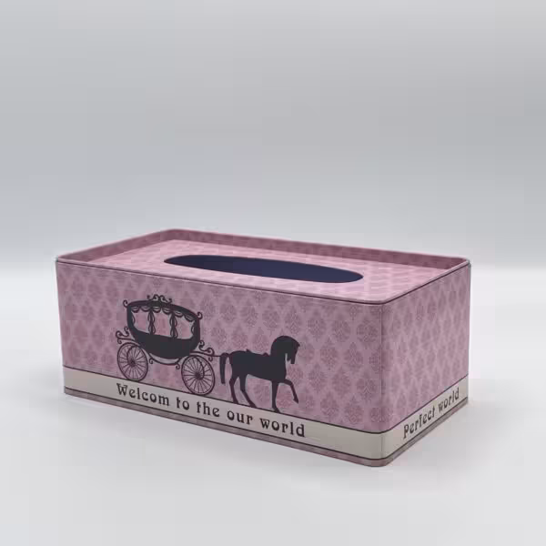 باکس فلزی - جا دستمالی بزرگ طرح کالکسه