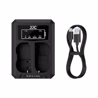 شارژر دوقلو تایپ سی باتری دوربین نیکون جی جی سی مدل DCH-EL15TC