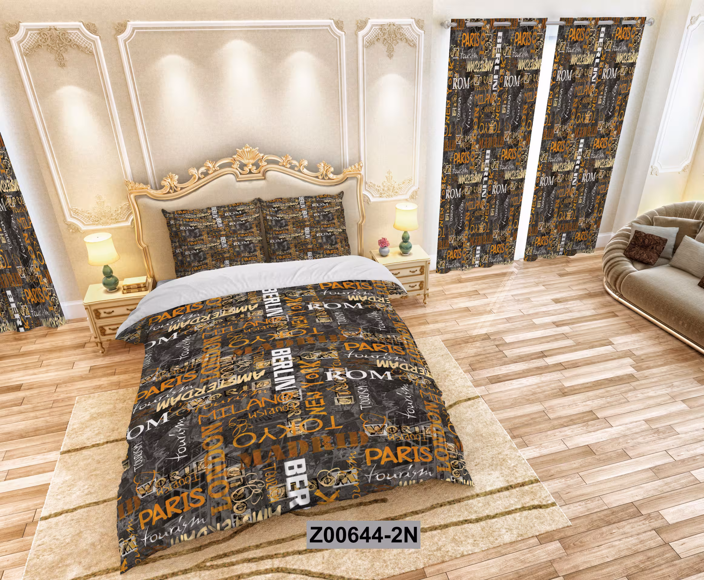 لحاف روتختی تنسل سه بعدی (3D) کالای خواب متین کد 644