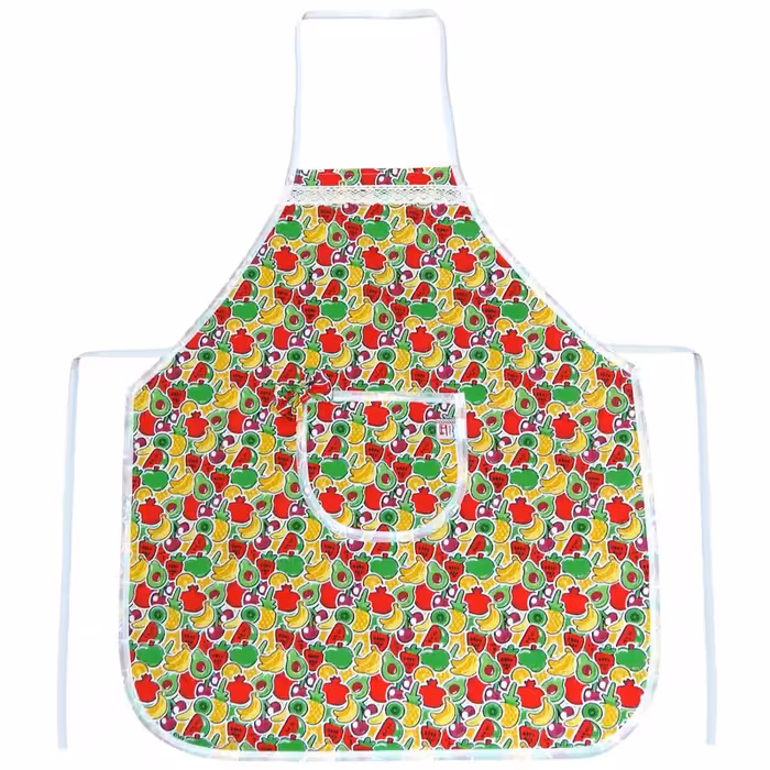 پیش بند آشپزخانه منسوجات خسروشاهی برتر مدل  ساده طرح آووکادو کد P1017 | کالا مکس